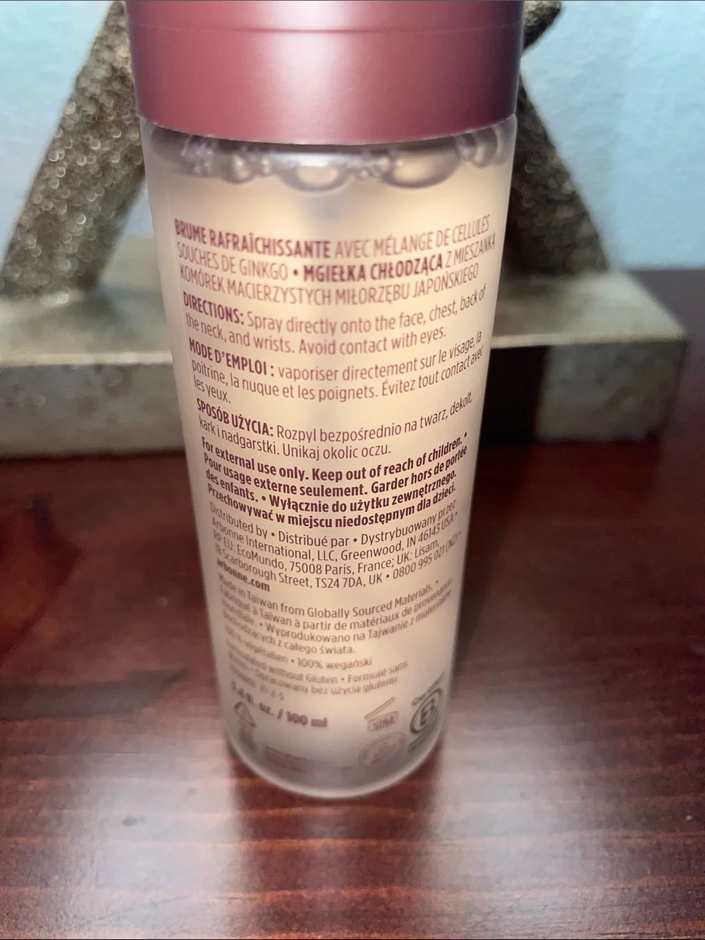 Arbonne Cooling Mist — Brand New